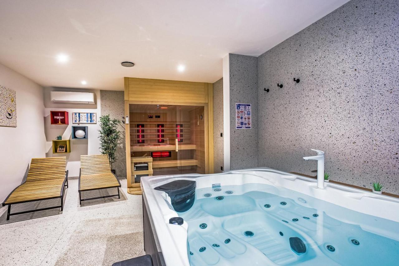 Villa Dispet With Heated Pool, Jacuzzi, Sauna And Cinema Celina Exteriér fotografie