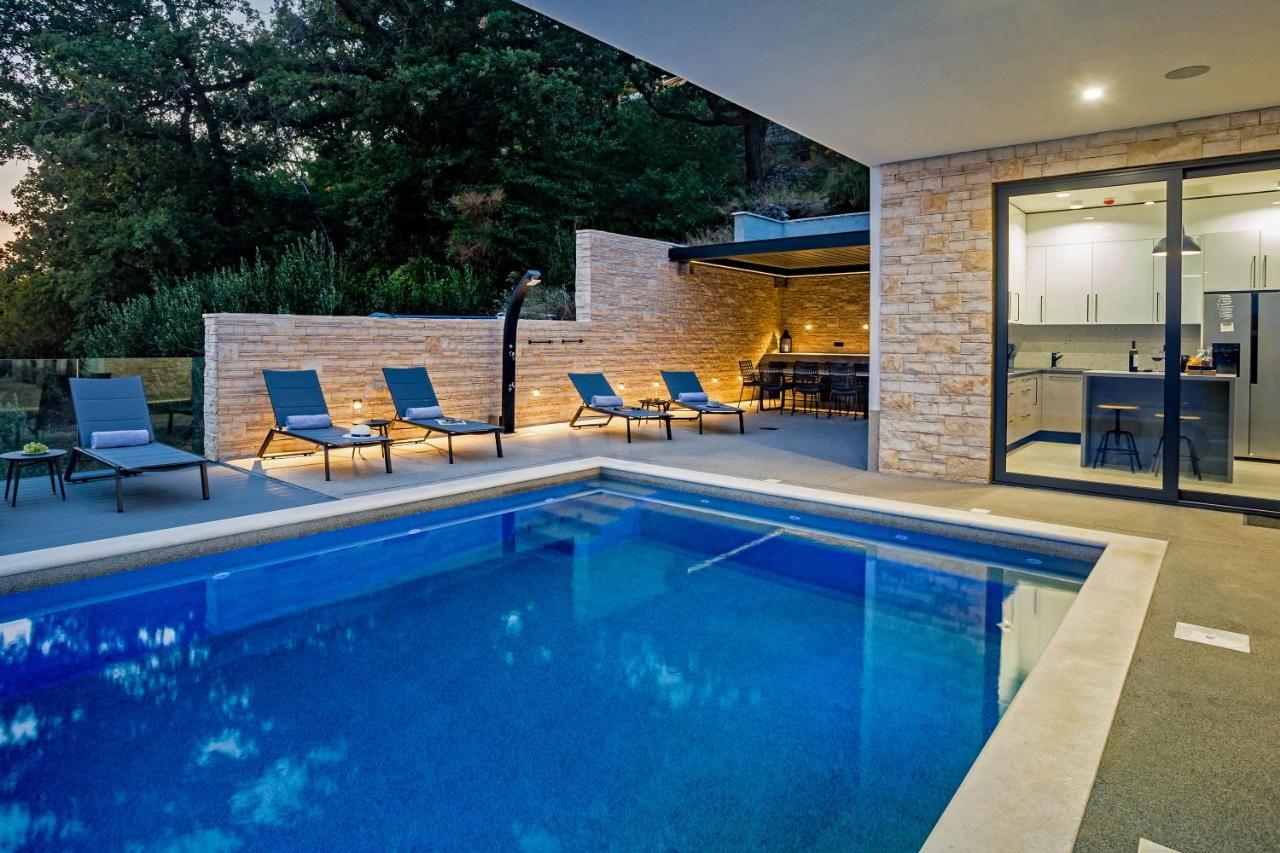 Villa Dispet With Heated Pool, Jacuzzi, Sauna And Cinema Celina Exteriér fotografie